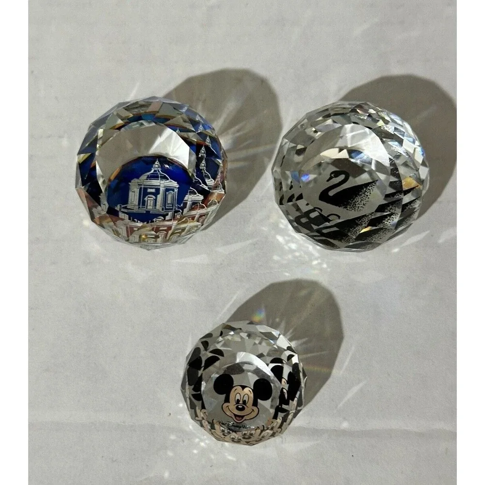 Swarovski Crystal Lot Of 3‎ Disney 1118830 + Harrogate England + Swan Logo